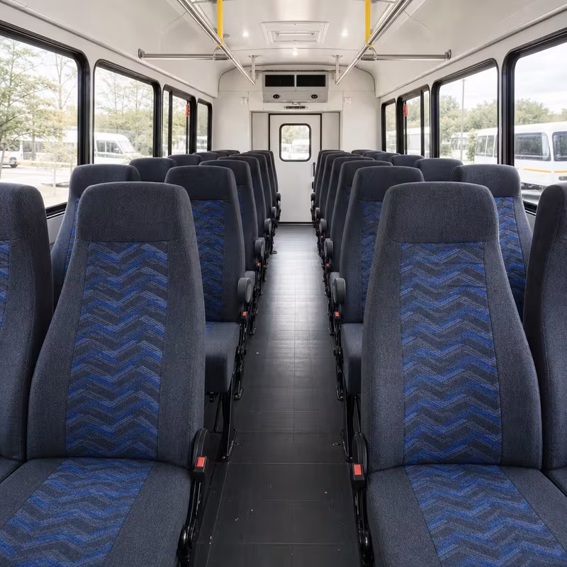 15-35 Passenger Minibus Interior