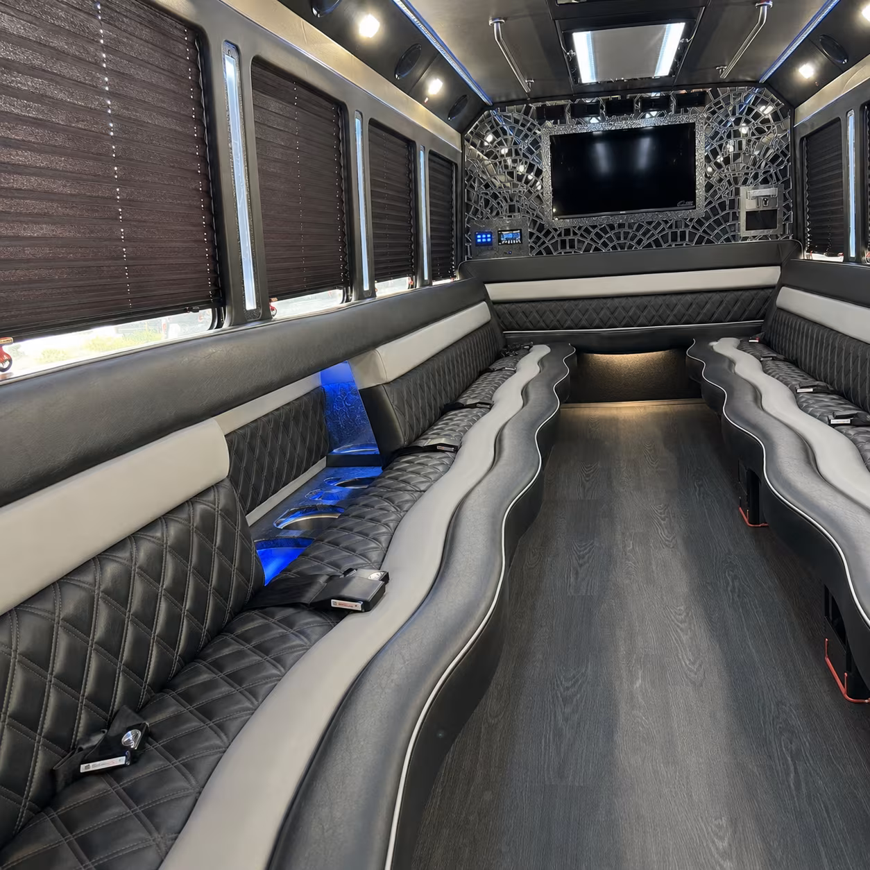 Pittsburgh Concert & Music Festival Transportation party bus interior