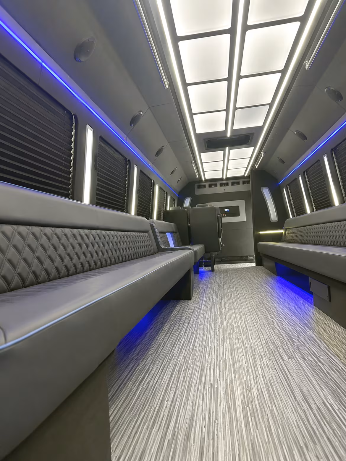 Pittsburgh Prom & Homecoming Transportation party bus interior