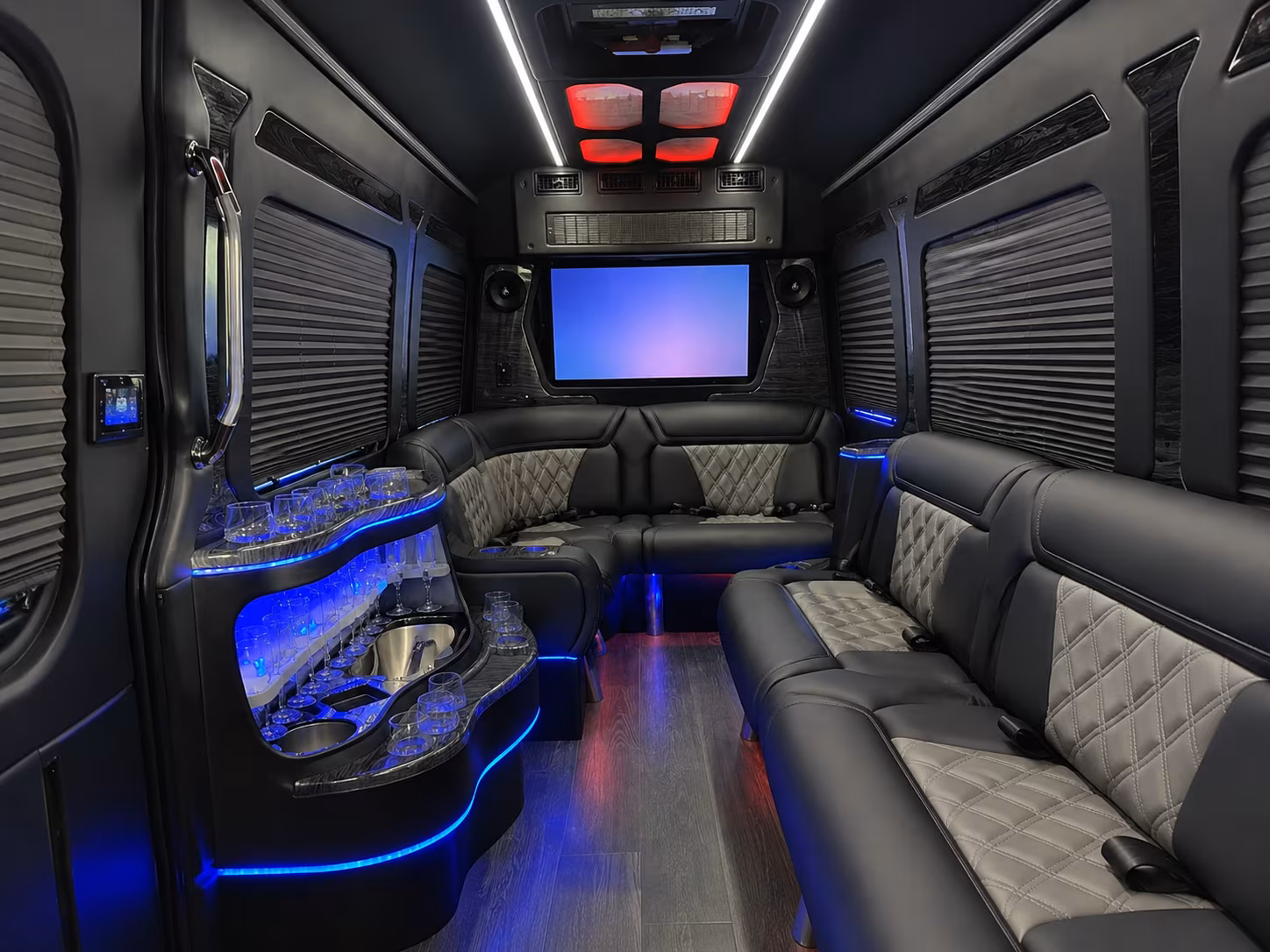 Pittsburgh School Event Transportation party bus exterior