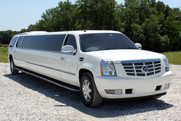 Pittsburgh White Escalade Limo